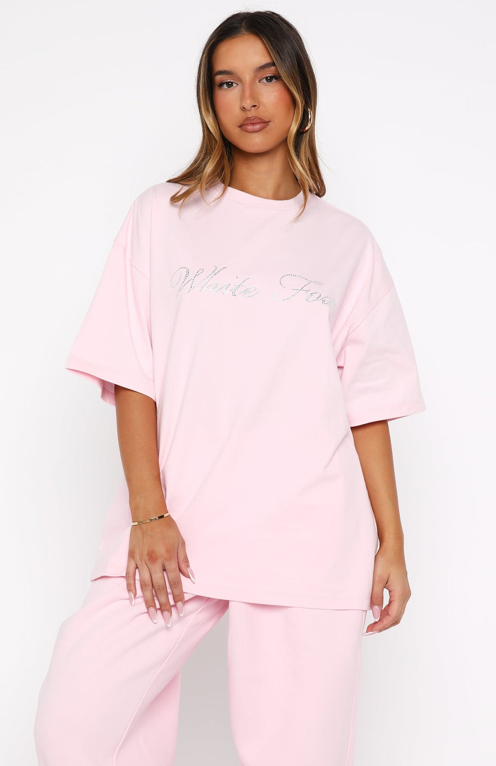 Make It Or Break It Oversized Tee PinkXS/S