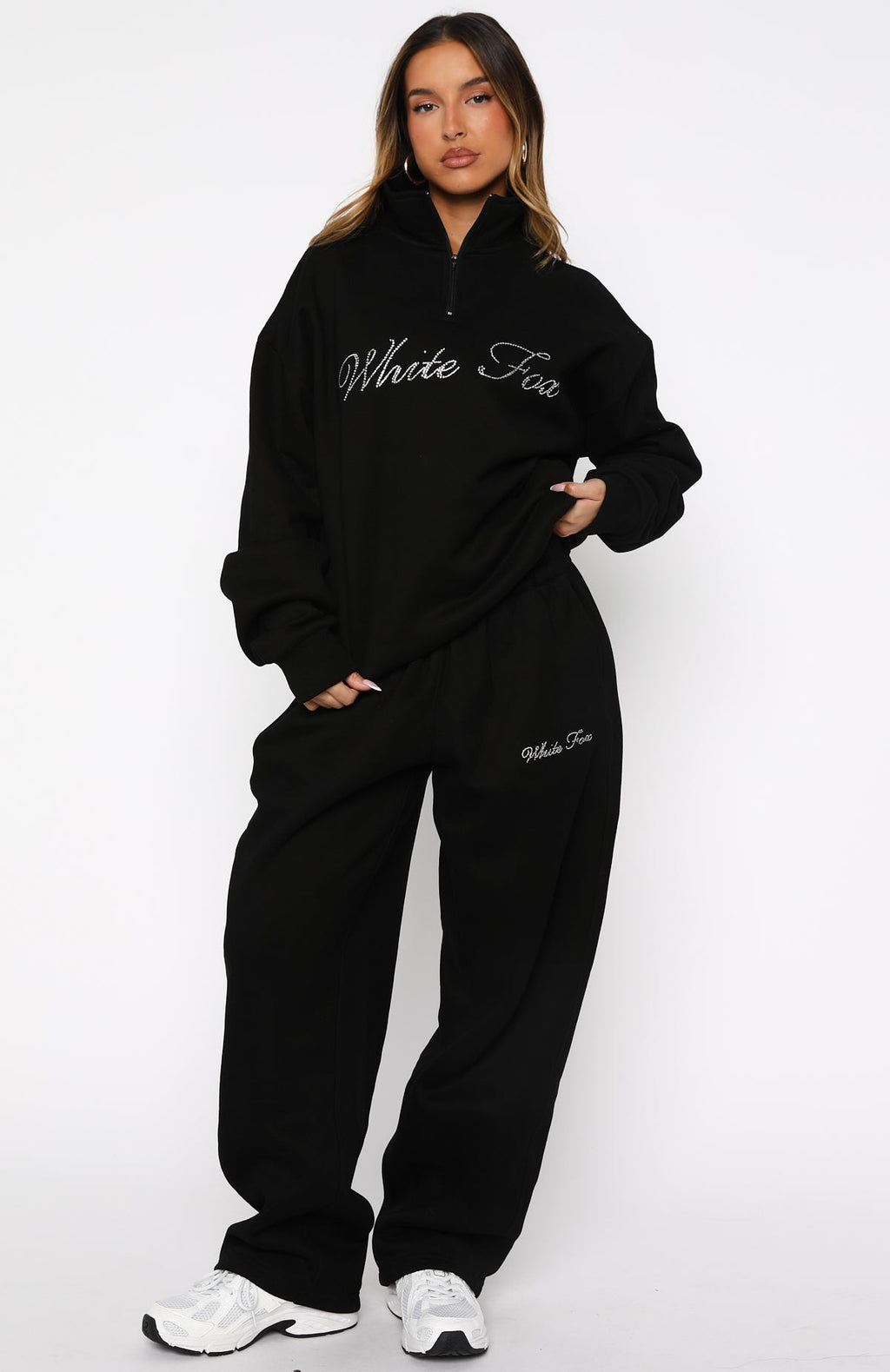 Make It Or Break It Quarter Zip Sweater BlackL/XL