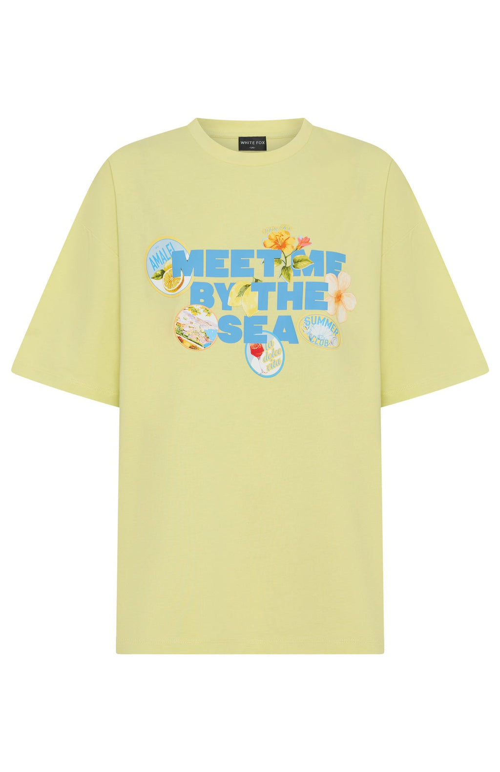 Meet Me By The Sea Oversized Tee LimeL/XL