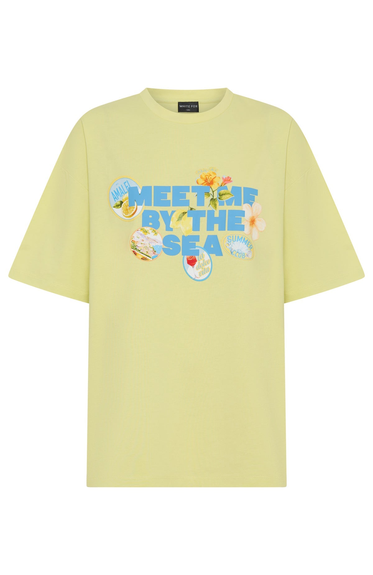 Meet Me By The Sea Oversized Tee LimeL/XL