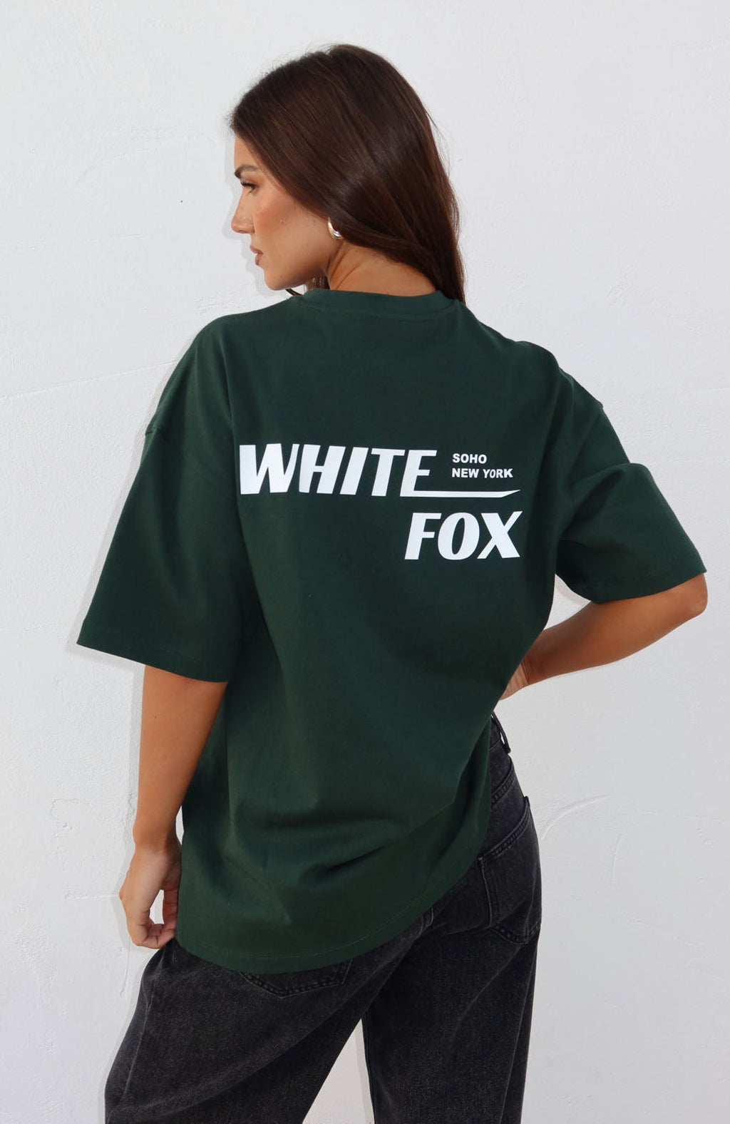 New York Archives Oversized Tee Forest GreenXXS/XS