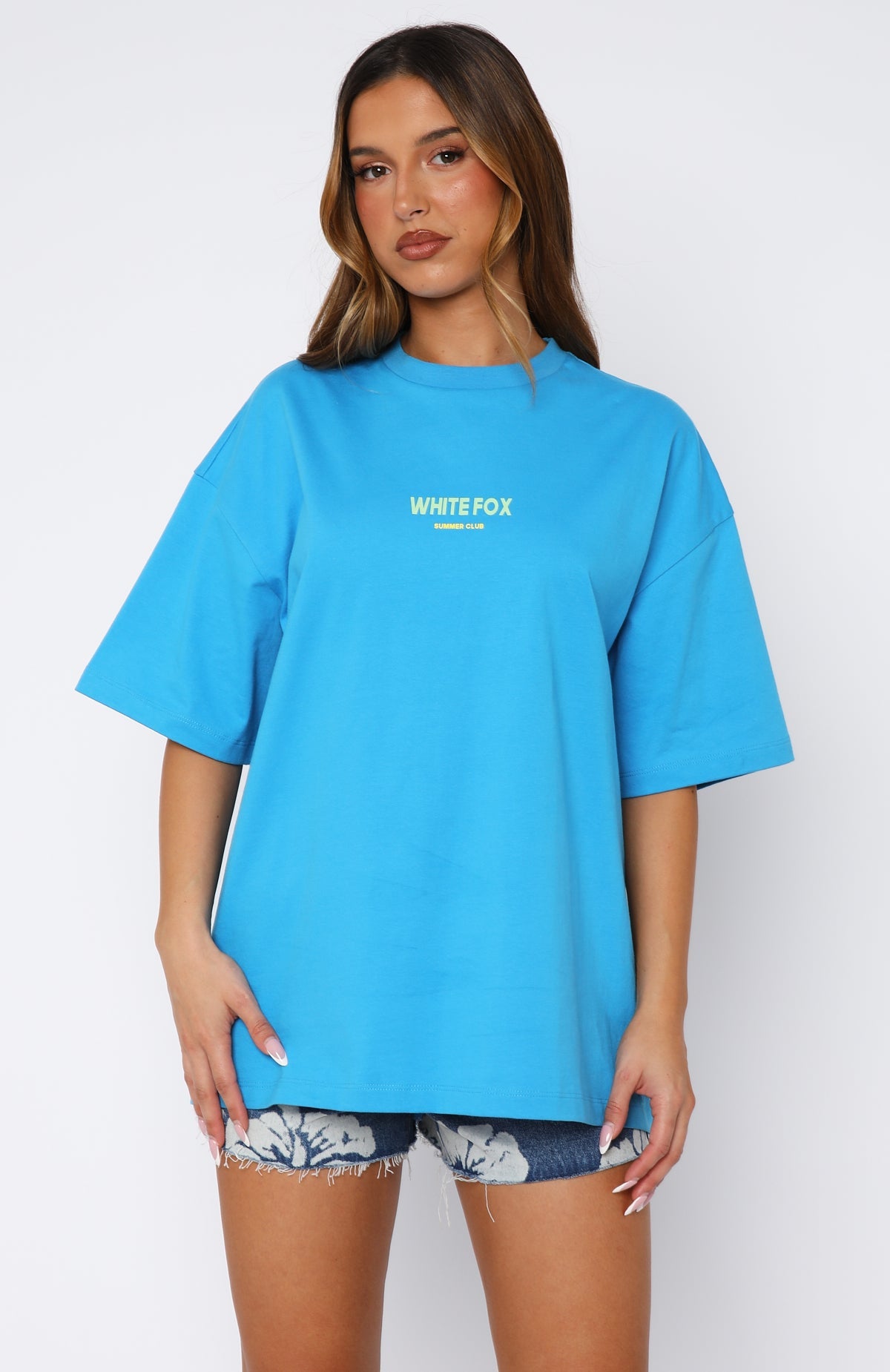 Sweet Lemonade Oversized Tee BlueS/M