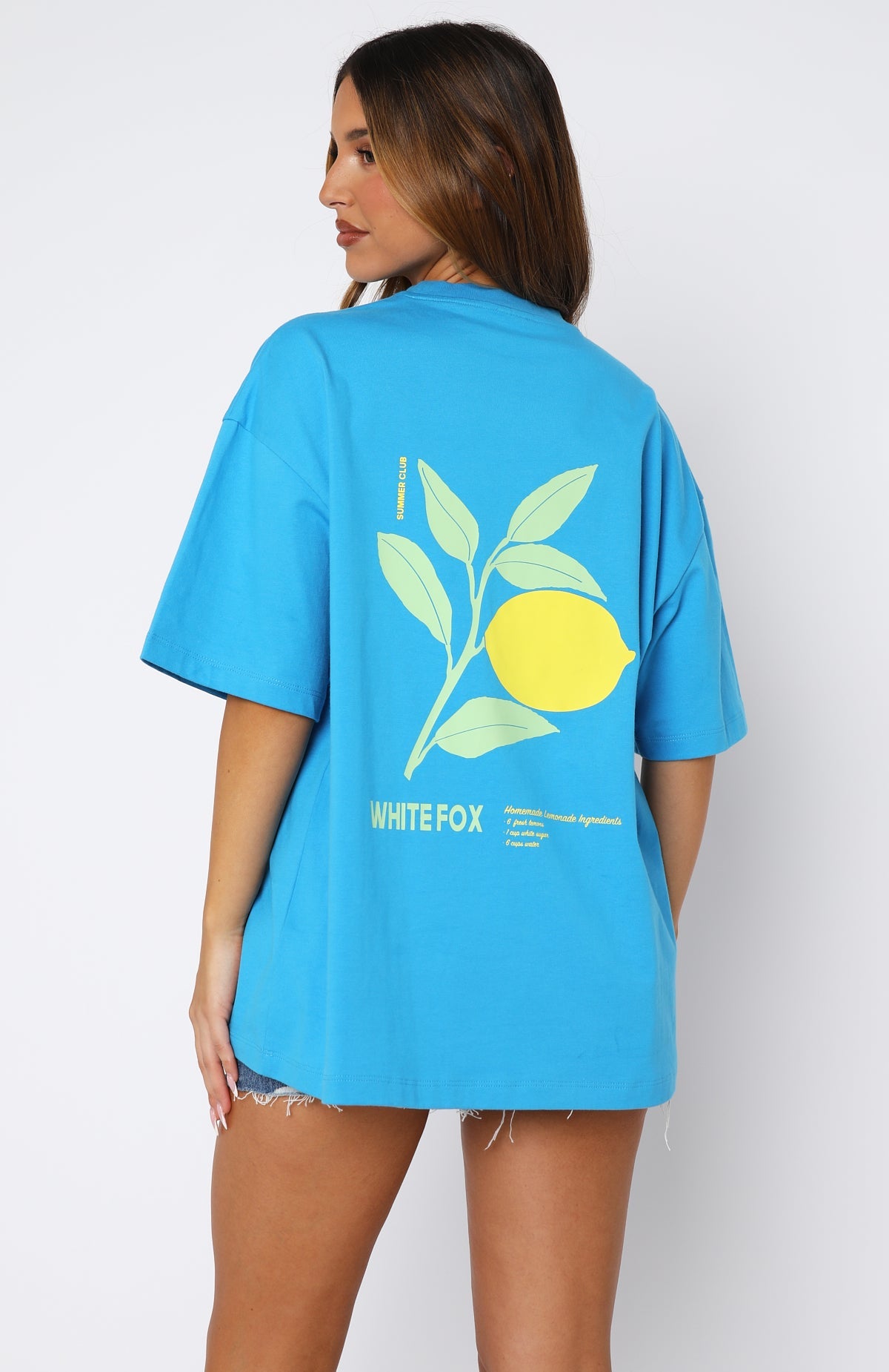 Sweet Lemonade Oversized Tee BlueL/XL