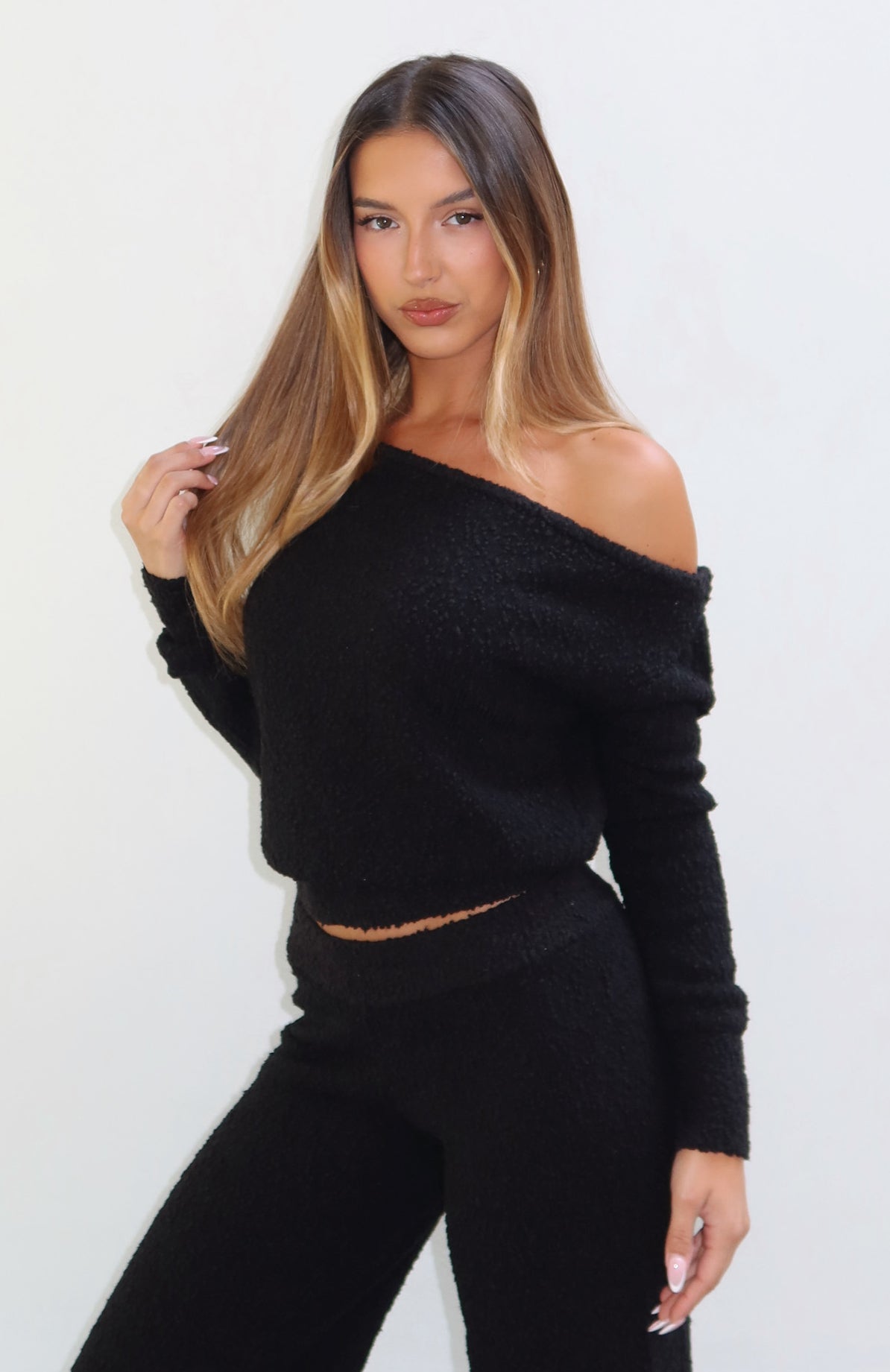 Please Be Mine Knit Sweater BlackXXS/XS