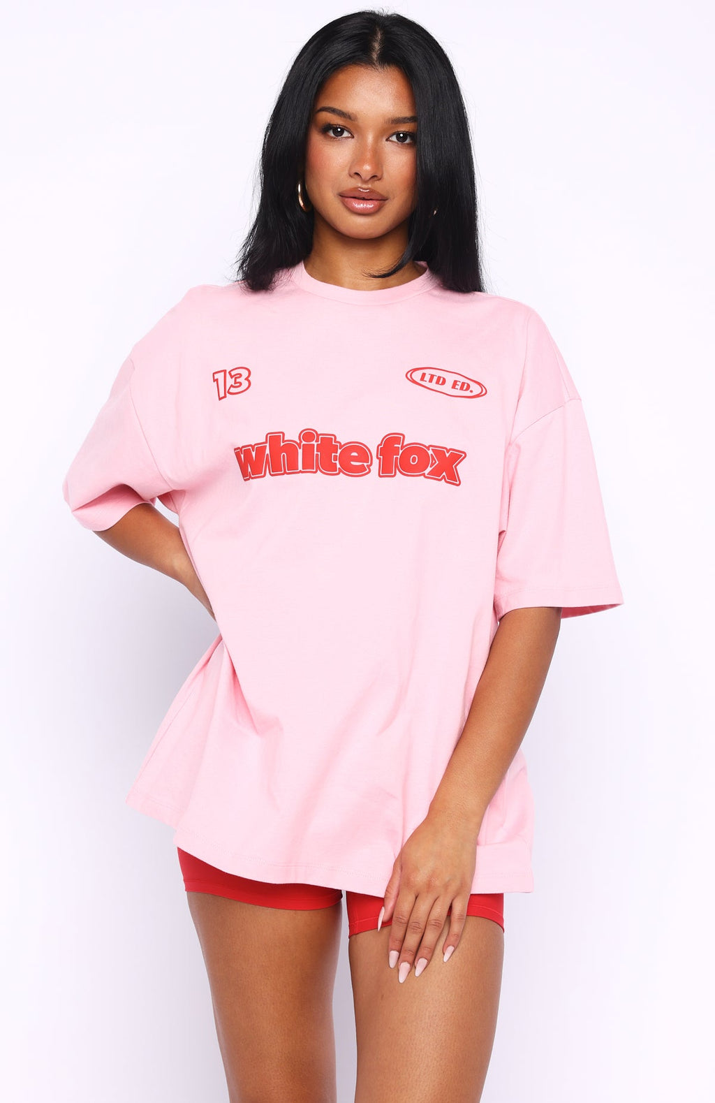 Ready To Go Oversized Tee PinkXS/S