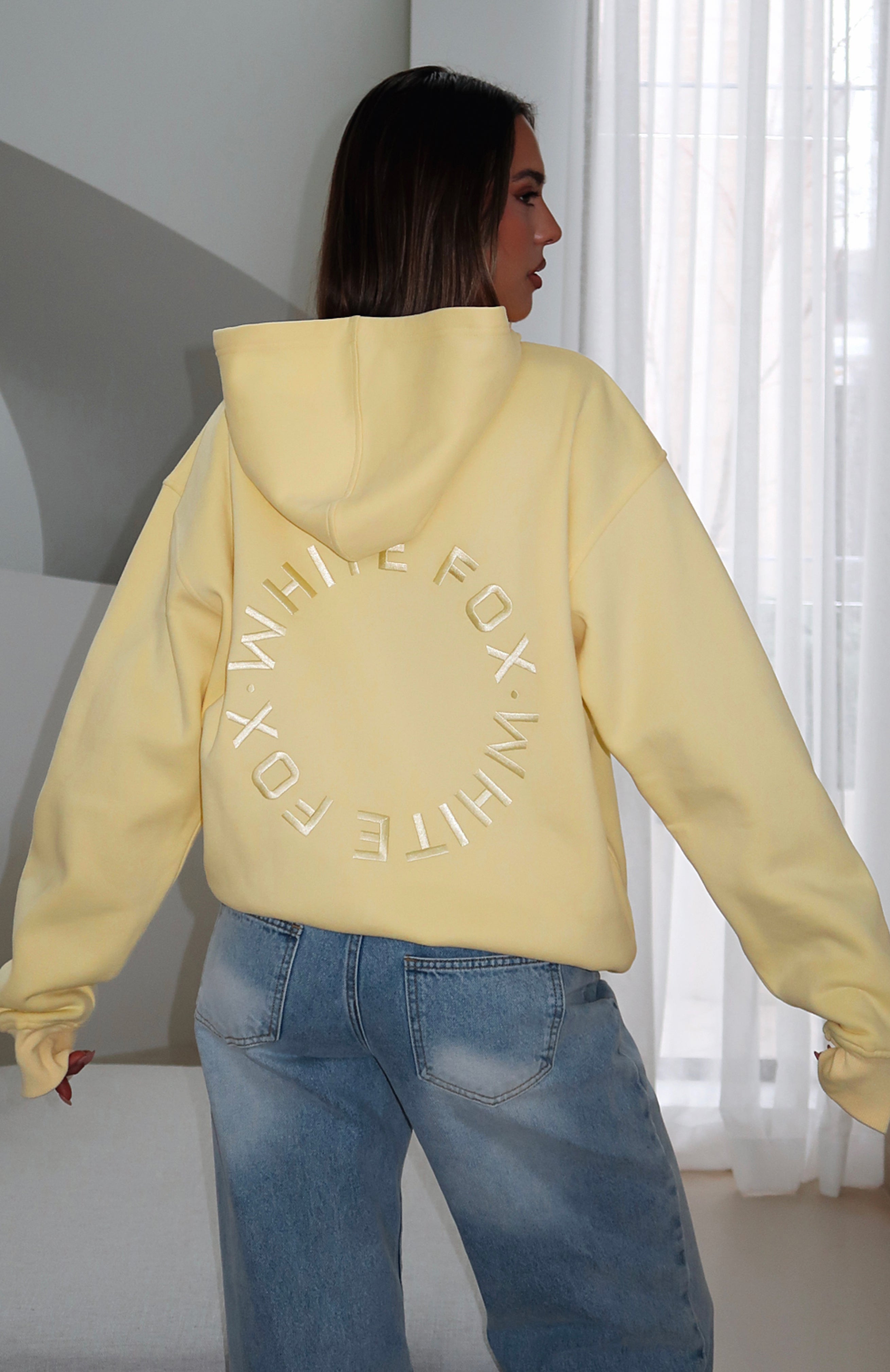 Stay Lifted Oversized Hoodie LemonXXS/XS
