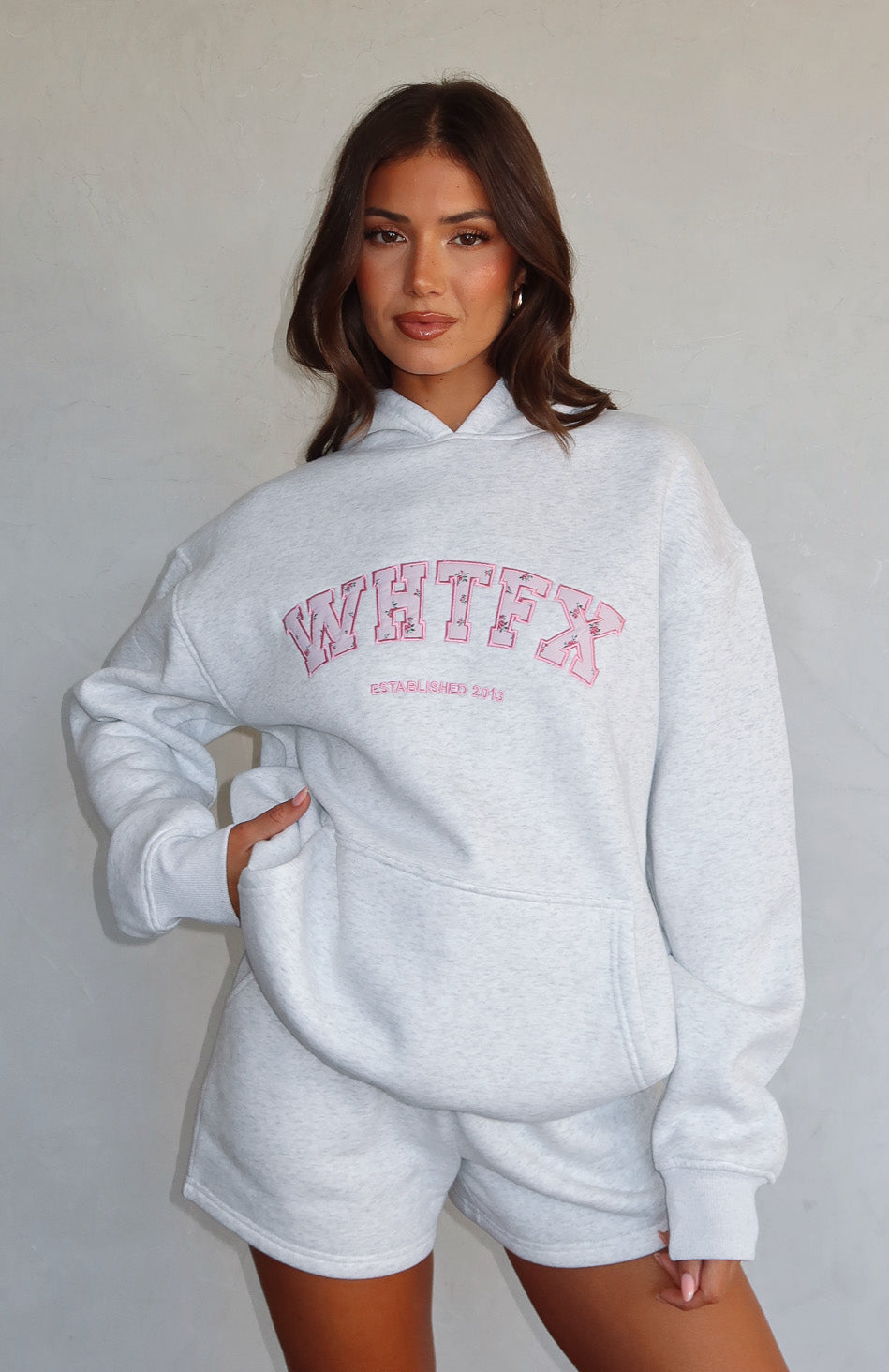 Sweet Sweet Moments Oversized Hoodie Grey MarleM/L