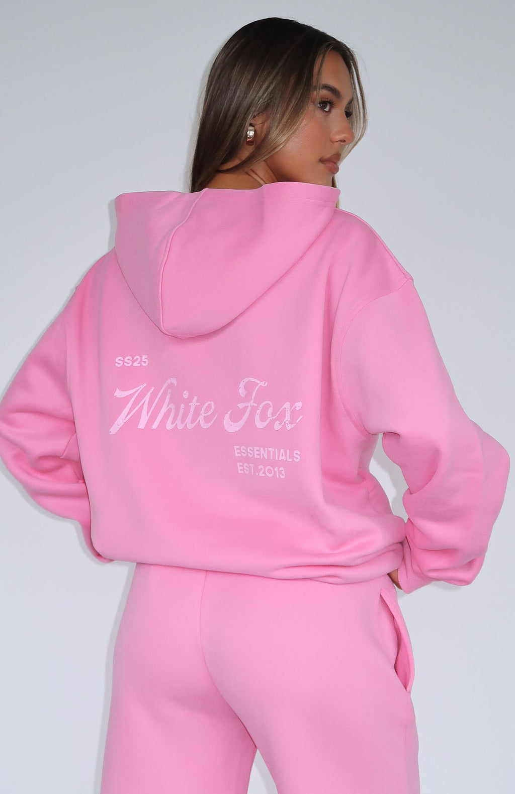 The Good Life Back Graphic Oversized Hoodie PinkL/XL