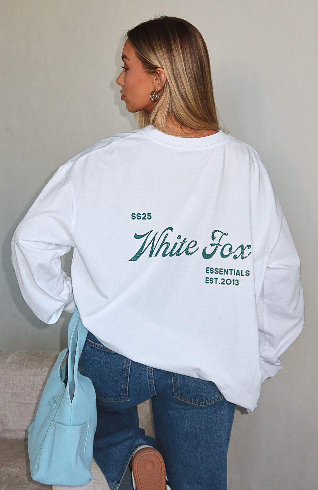 The Good Life Back Long Sleeve Tee WhiteXXS/XS
