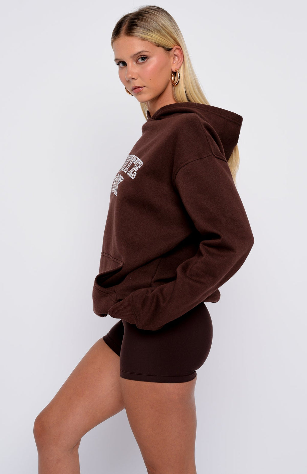 Took The Fall Oversized Hoodie ChocolateS/M