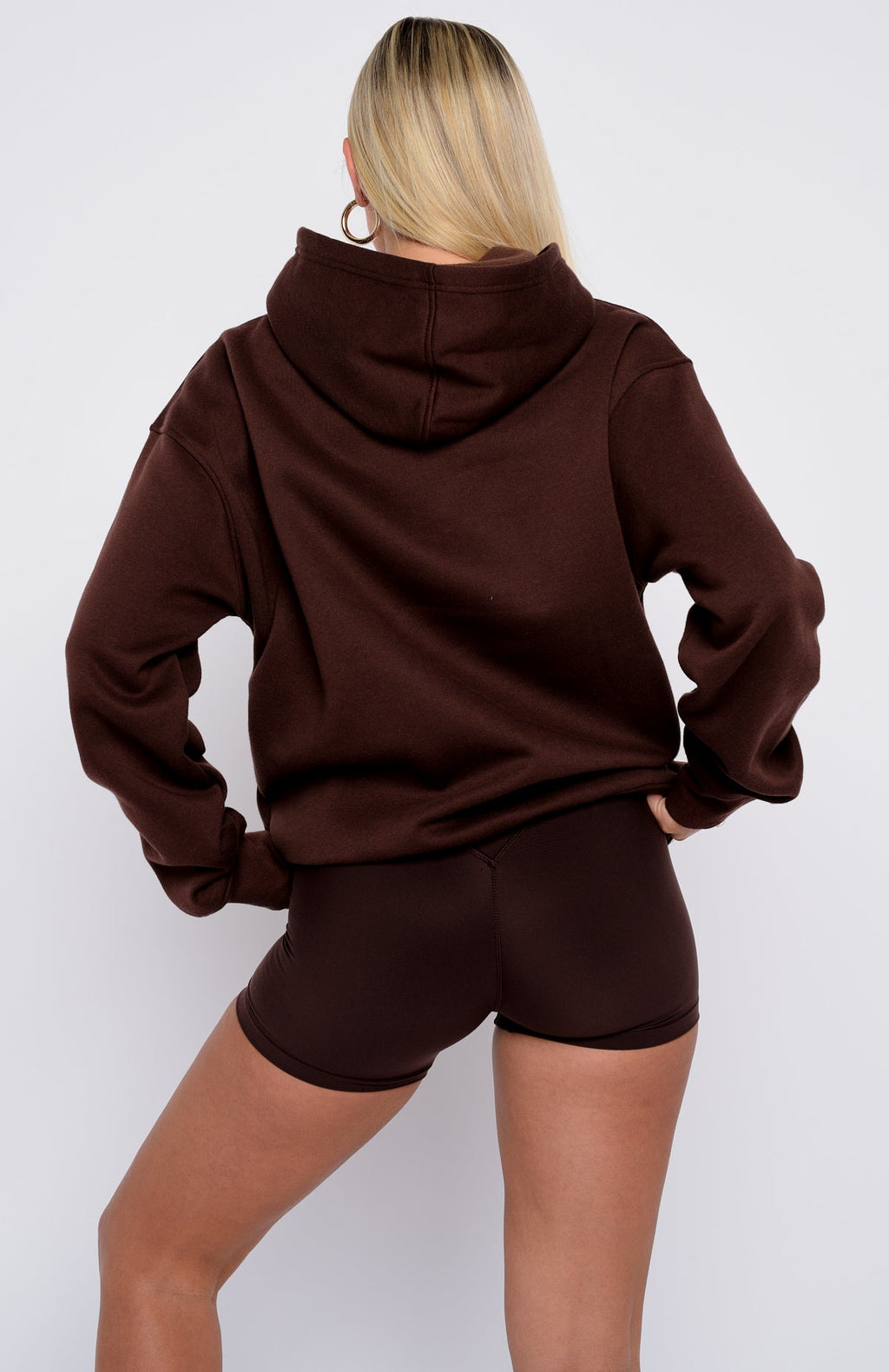 Took The Fall Oversized Hoodie ChocolateM/L