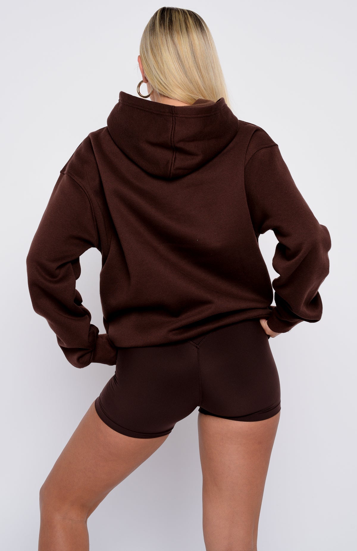 Took The Fall Oversized Hoodie ChocolateM/L