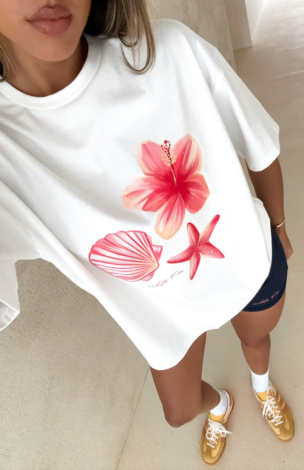 Treasured Memories Oversized Tee WhiteL/XL
