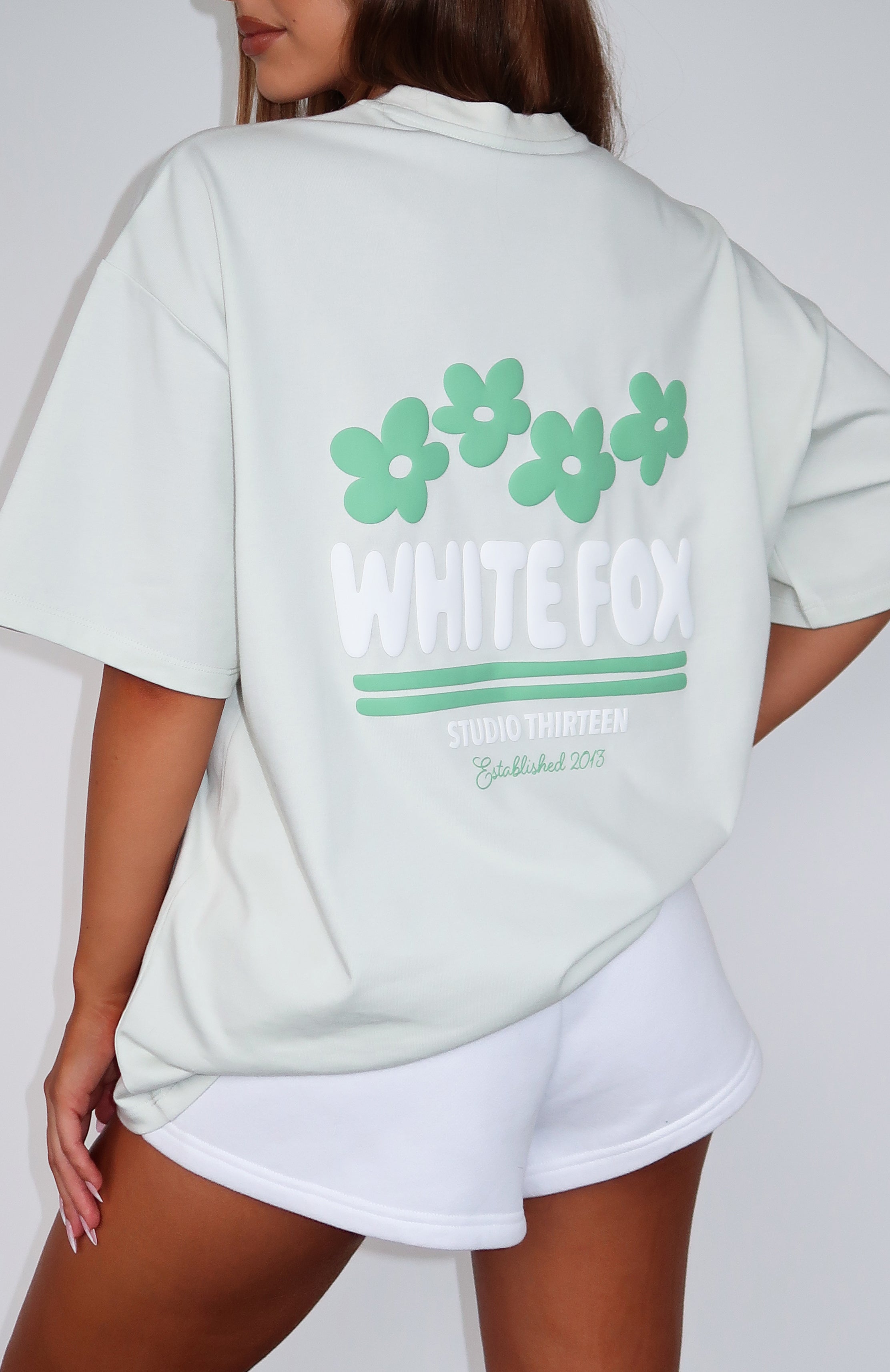 Tropic Time Oversized Tee SageM/L