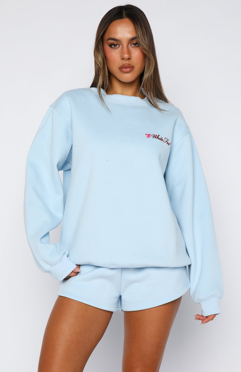 Trouble Maker Oversized Sweater Baby BlueL/XL