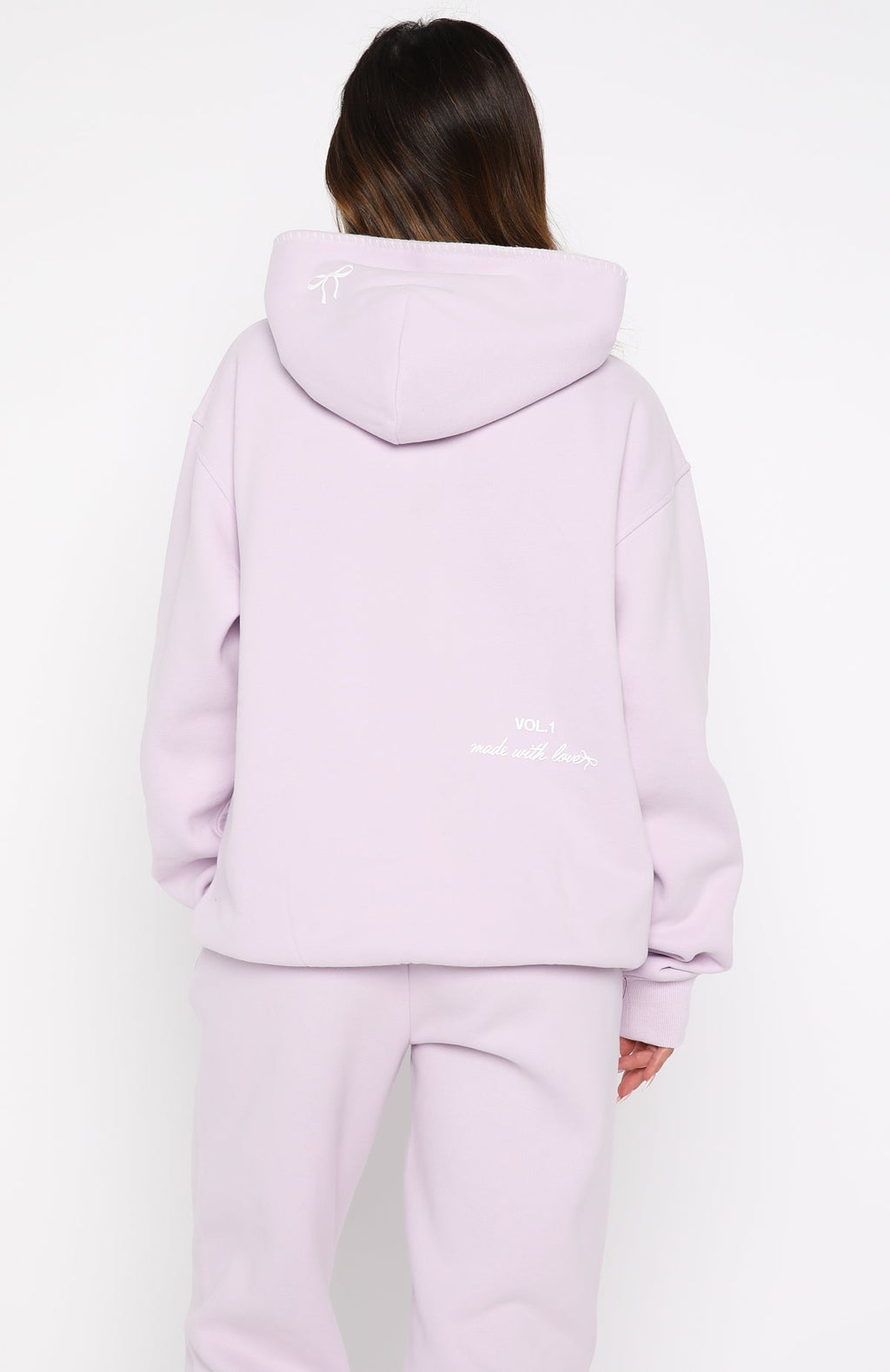 Vol. 1 Front Graphic Oversized Hoodie LilacS/M