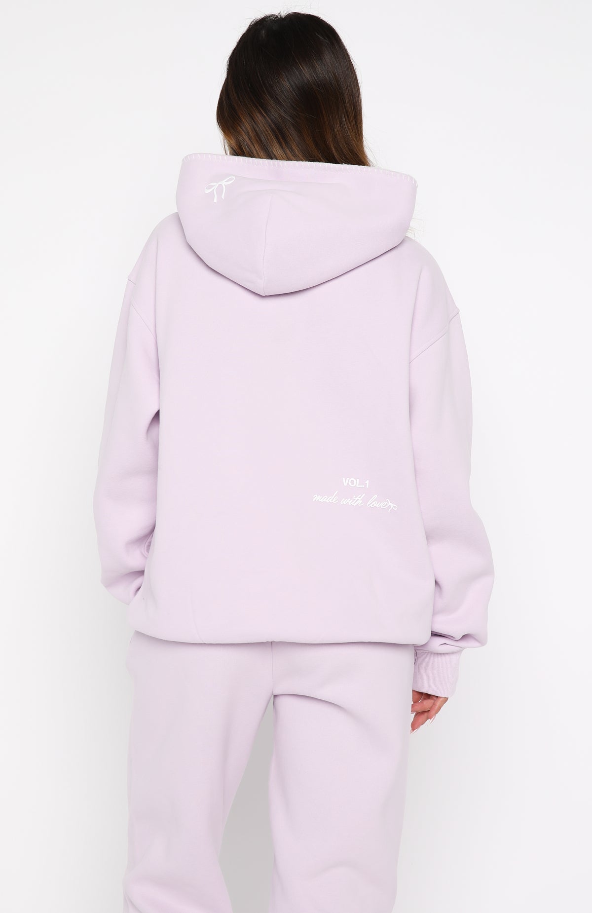 Vol. 1 Front Graphic Oversized Hoodie LilacS/M
