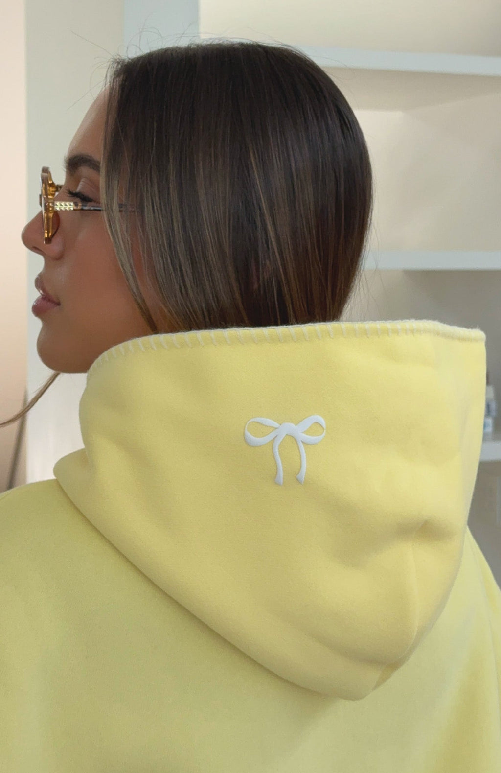 Vol. 1 Front Graphic Oversized Hoodie LemonXXS/XS