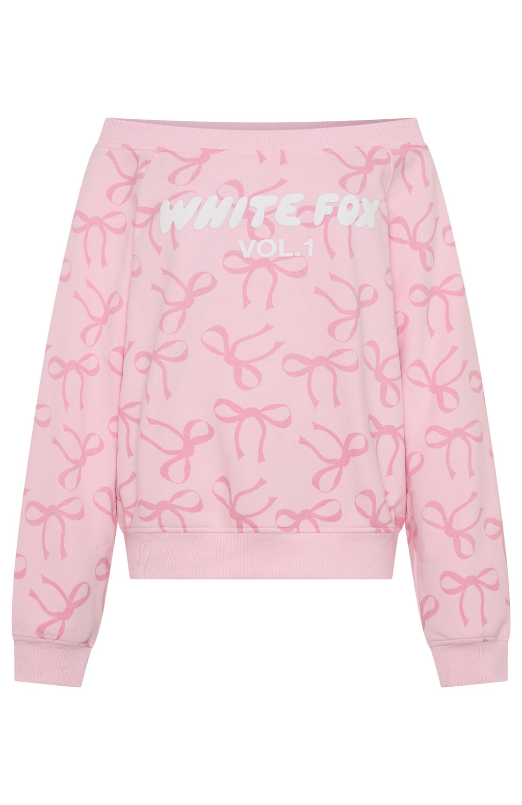 Vol. 1 Off Shoulder Printed Sweater Posy BowL/XL