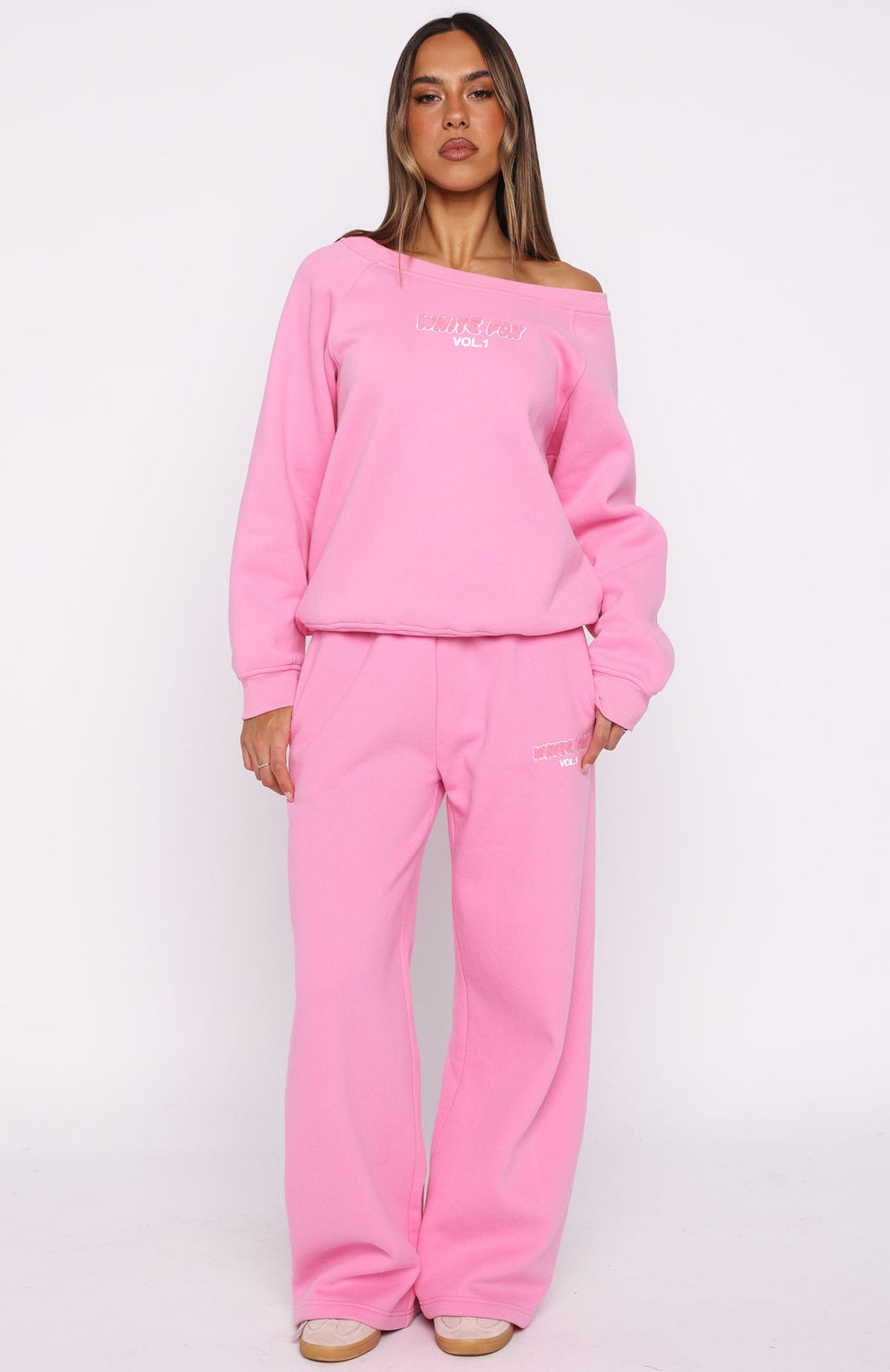Vol. 1 Off Shoulder Sweater BubblegumL/XL
