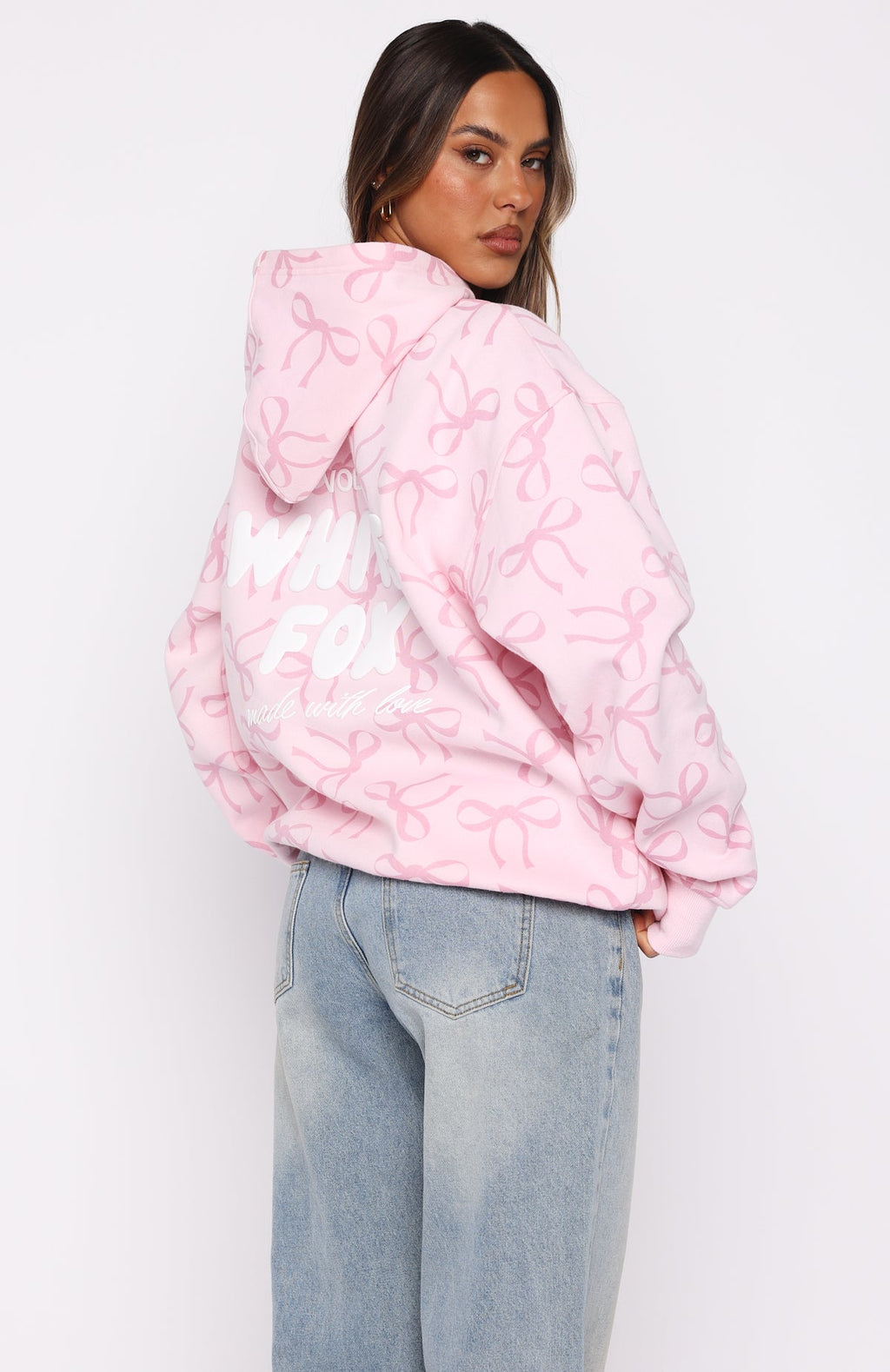 Vol. 1 Oversized Printed Hoodie Posy BowS/M