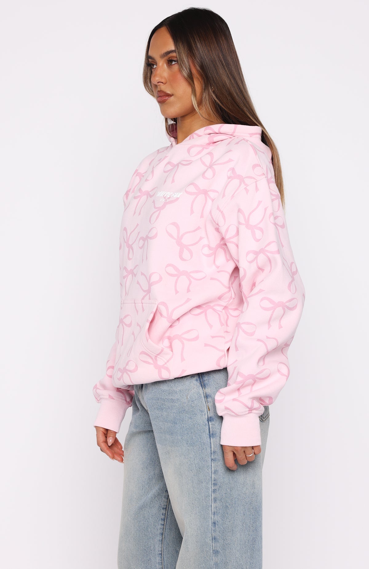 Vol. 1 Oversized Printed Hoodie Posy BowXS/S