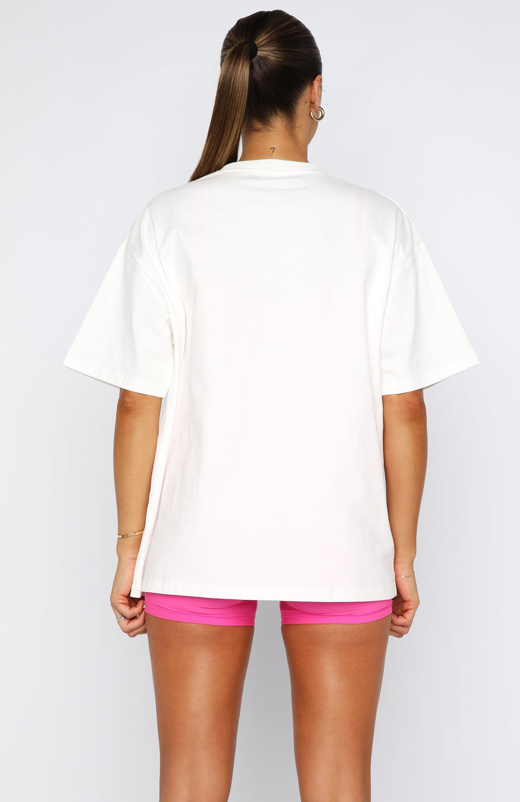 Winning Team Oversized Tee White\/BubblegumM/L