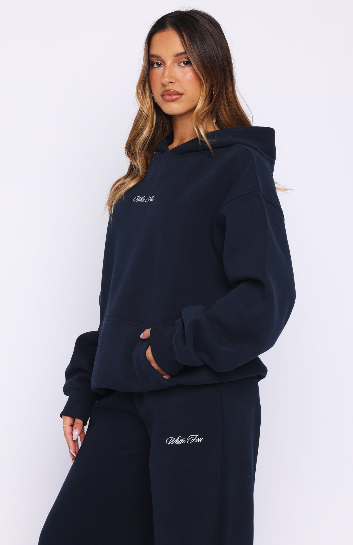 Wishing For It Oversized Hoodie NavyXS/S