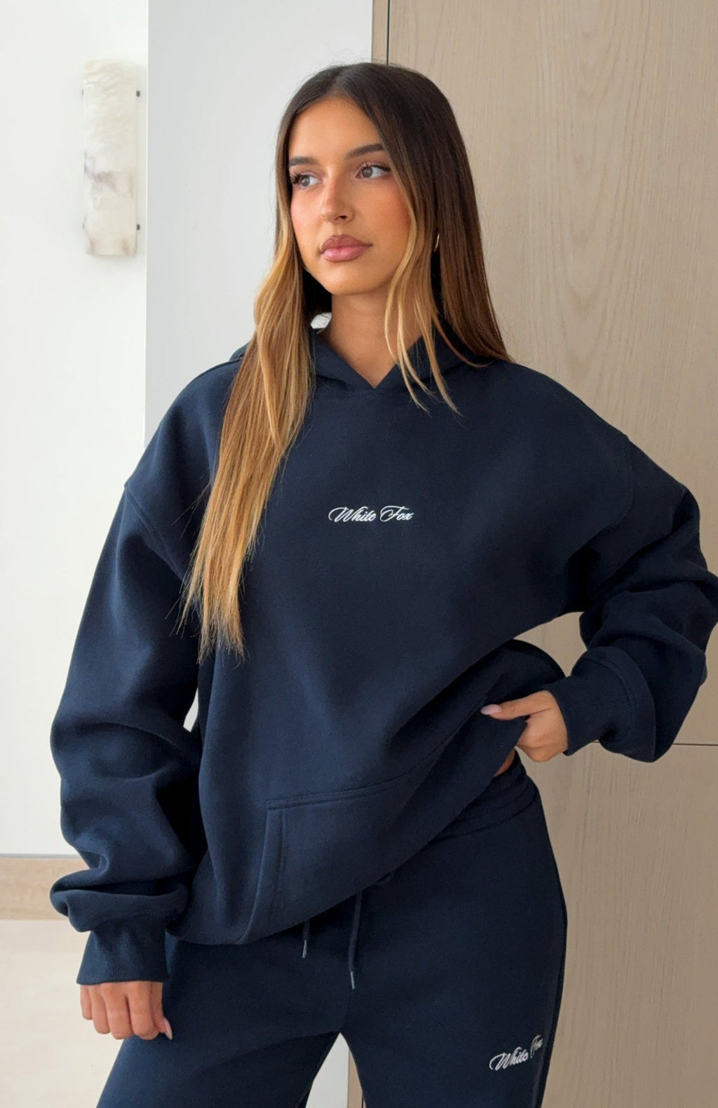 Wishing For It Oversized Hoodie NavyM/L
