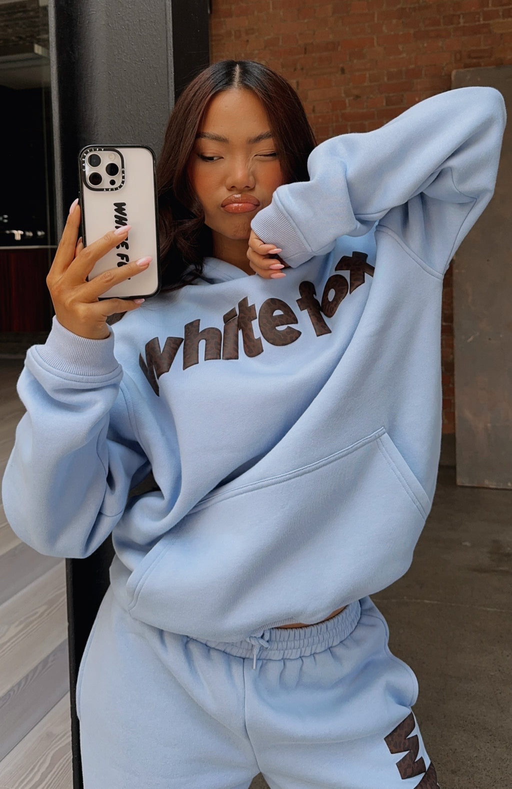 From The Archives Allora Oversized Hoodie Blue3XS/XXS