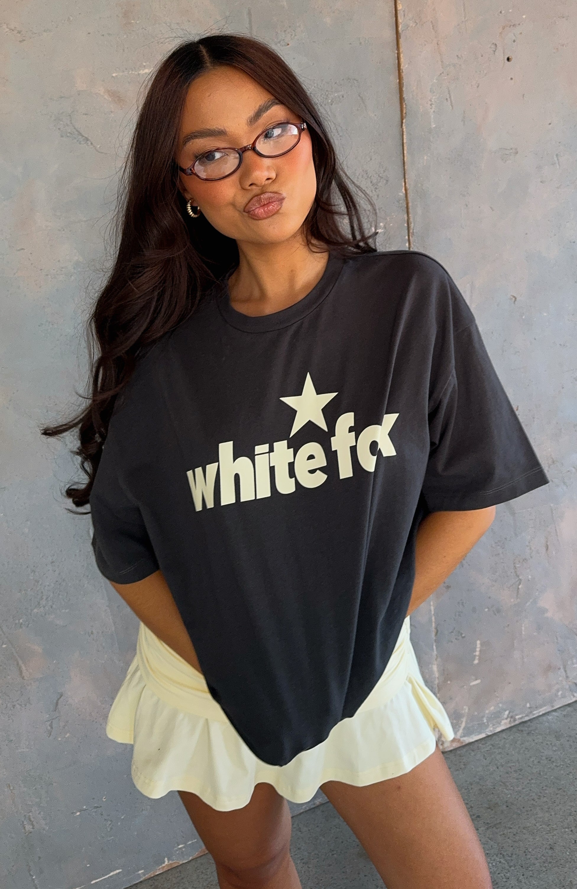 From The Archives Charli Oversized Tee CharcoalL/XL