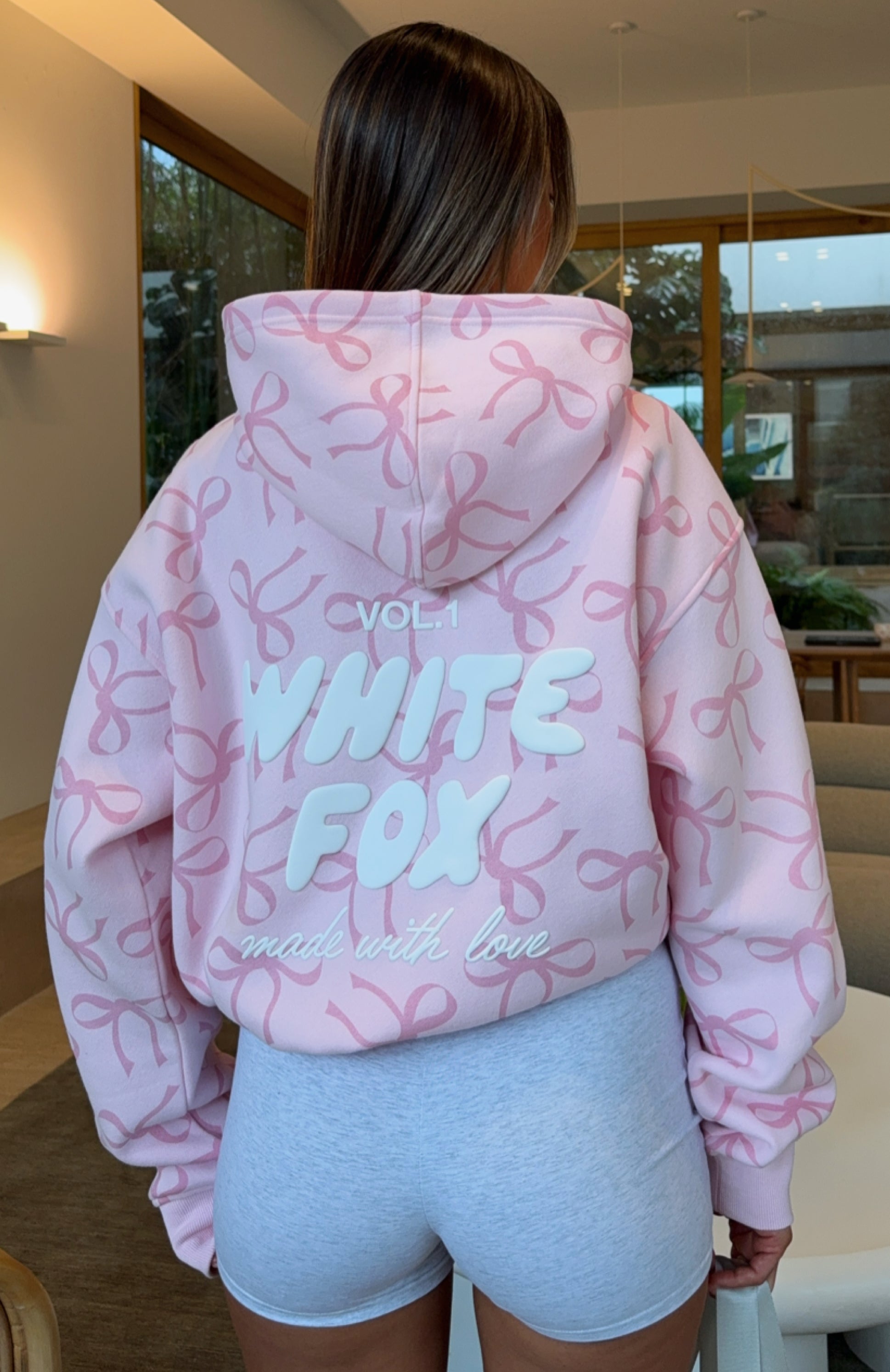 Vol. 1 Oversized Printed Hoodie Posy Bow3XS/XXS