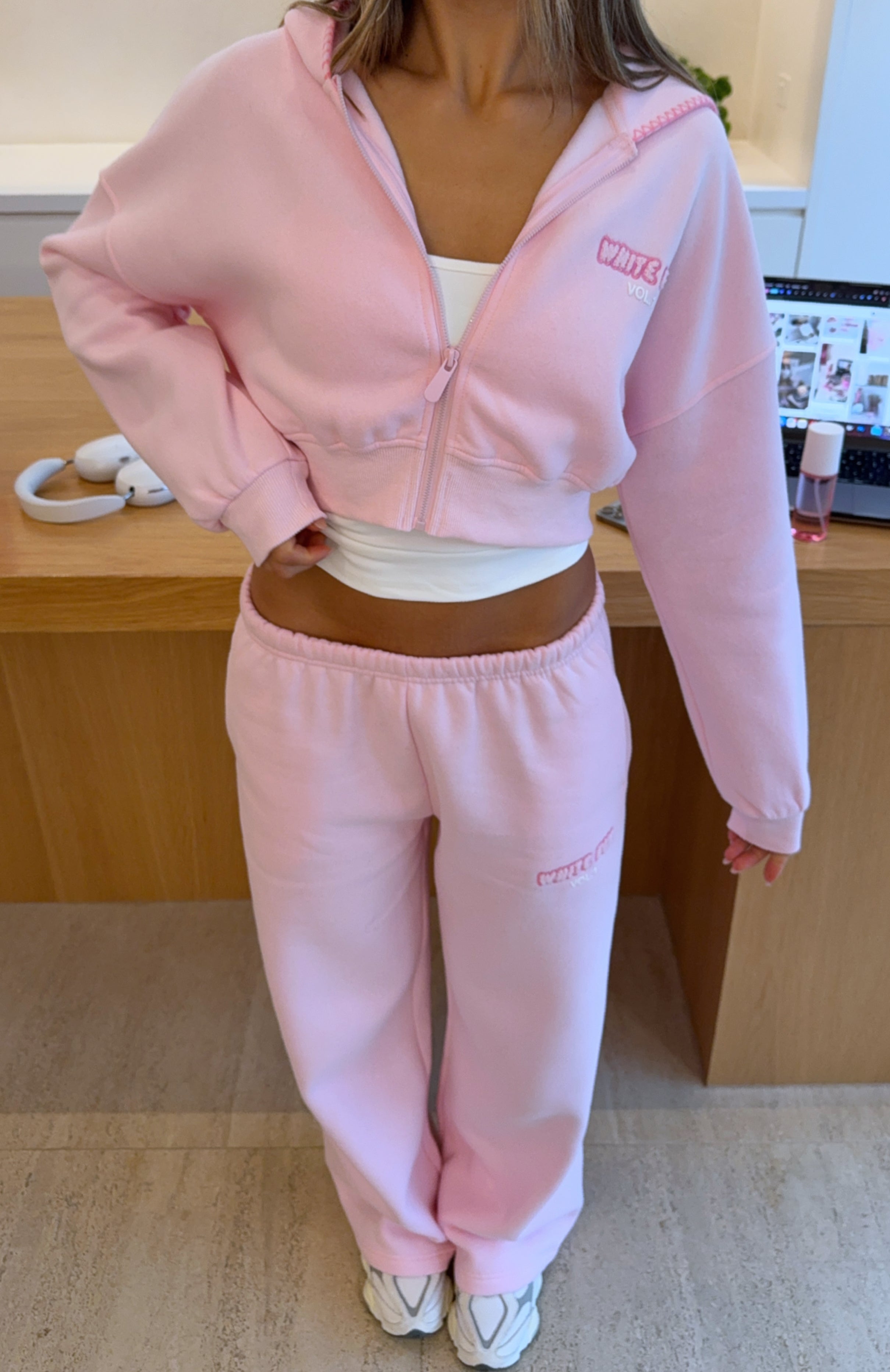 Vol. 1 Cropped Zip Front Hoodie PosyXS/S