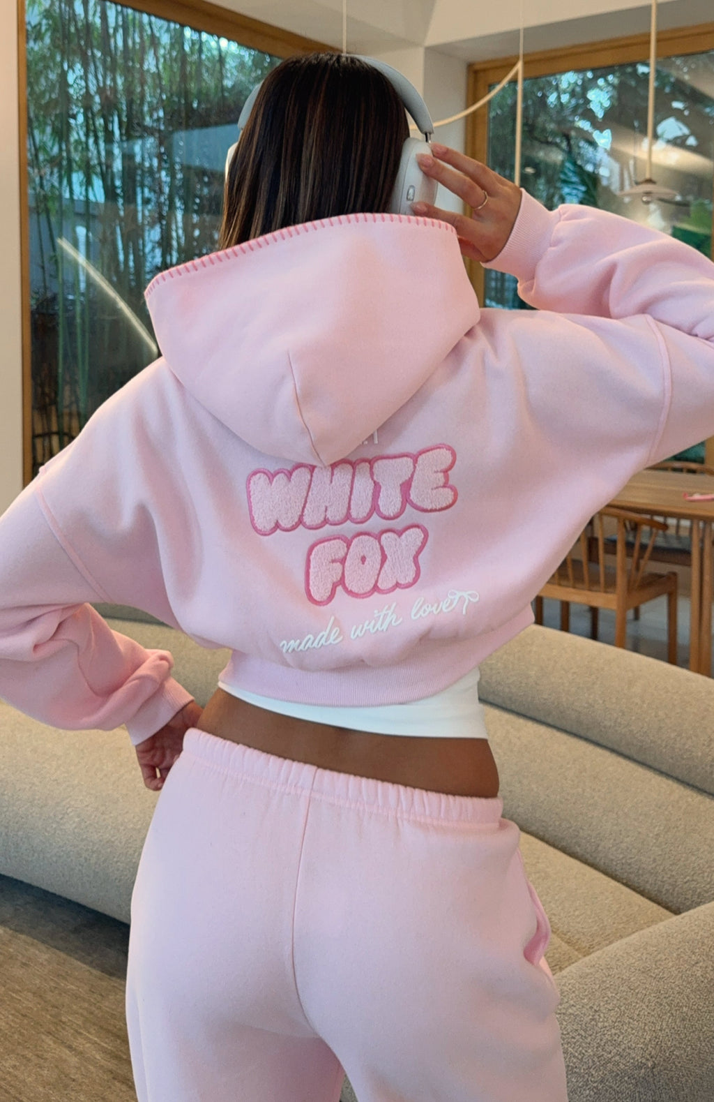 Vol. 1 Cropped Zip Front Hoodie Posy3XS/XXS
