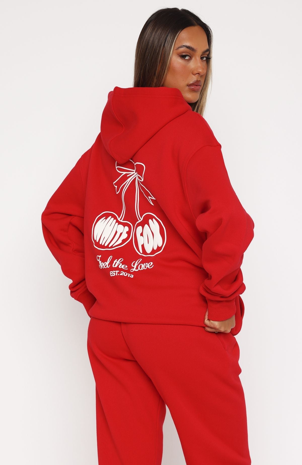 Love Of My Life Oversized Hoodie RedS/M