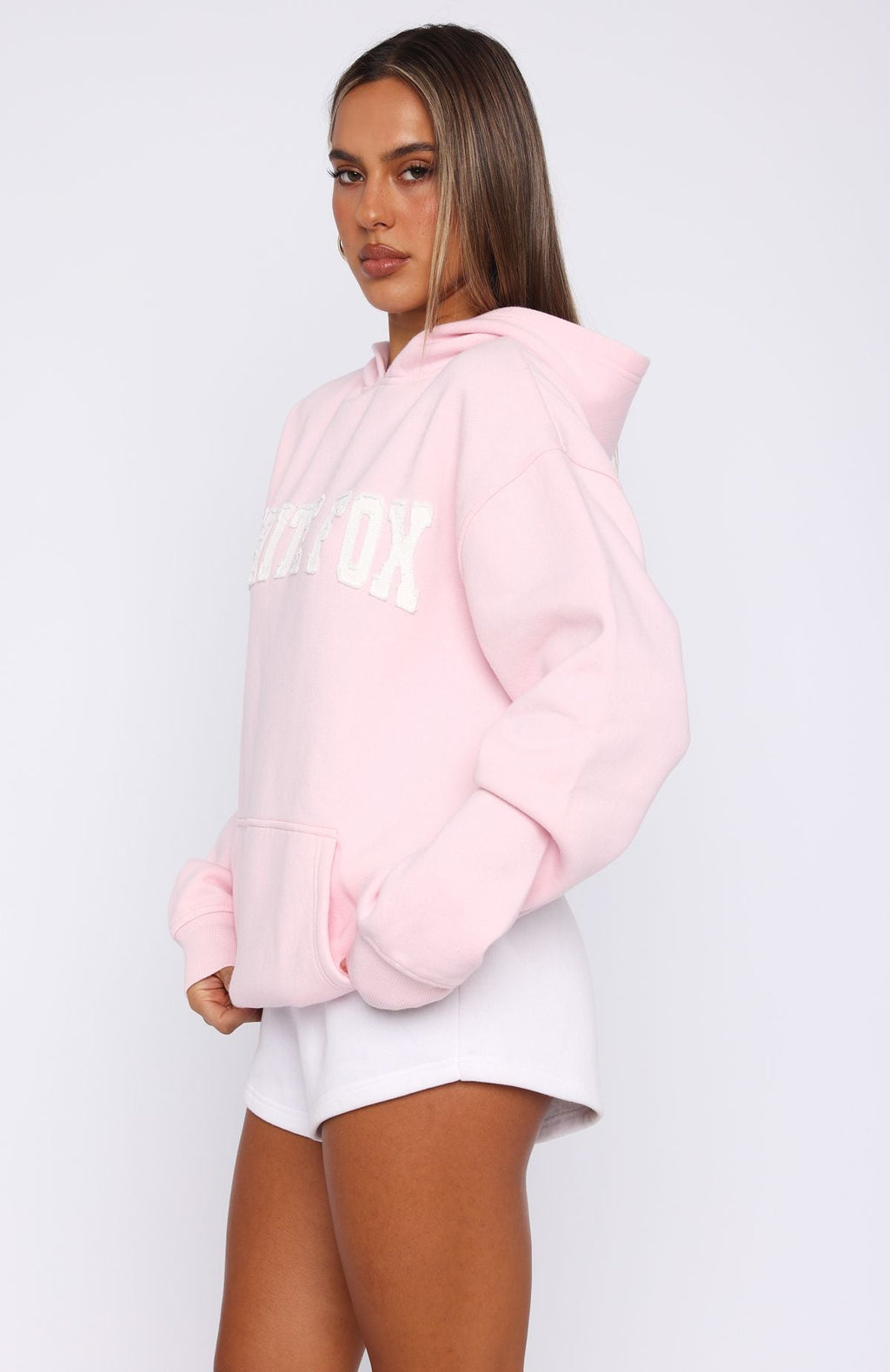 Shout It Out Oversized Hoodie PinkS/M